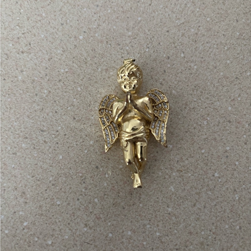 Gold Angel Pendant ( Heavy)